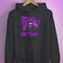 Lesbian Labrys Pride Grunge Exclamation Points Hoodie - Dark Grey Heather